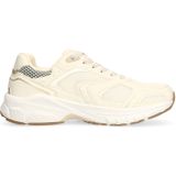 Manfield - Chunky Sneakers - Ecru - Textiel en Imitatieleer