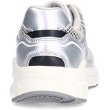 Manfield - Chunky Sneakers - Zilver - Textiel en Imitatieleer