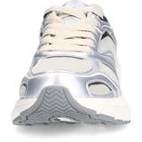 Manfield - Chunky Sneakers - Zilver - Textiel en Imitatieleer
