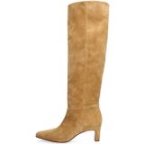 Manfield - Hoge Laarzen - Beige - Suède