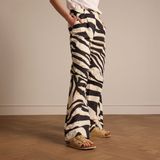 Manfield - Slippers - Beige - Textiel - Platte Zool