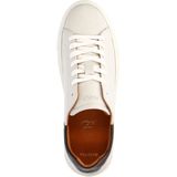 Manfield - Offwhite Sneakers - Leer - Bruine Details