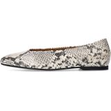 Manfield - Leren Loafers - Grijs - Slangenprint
