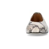 Manfield - Leren Loafers - Grijs - Slangenprint
