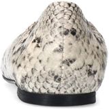 Manfield - Leren Loafers - Grijs - Slangenprint