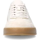 Manfield - Sneakers - Ecru - Leer - Platte Zool