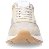 Manfield - Sneakers - Beige - Suède - Textiel