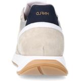 Manfield - Sneakers - Beige - Suède - Textiel