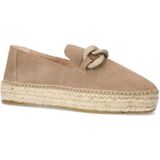 Manfield - Espadrilles - Taupe - Leer