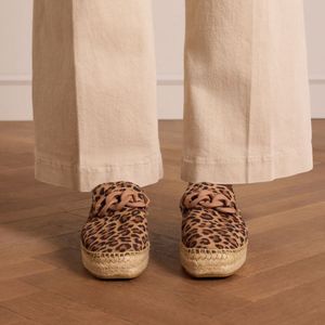 Manfield - Leopard Suède Espadrilles - Leopard - Zool 2 cm
