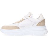 Manfield - Sneakers - Wit - Leer - Suède Details