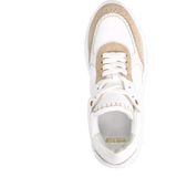 Manfield - Sneakers - Wit - Leer - Suède Details