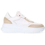 Manfield - Sneakers - Wit - Leer - Suède Details