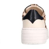 Manfield - Sneakers - Beige/Bruin - Suède/Binnenvoering Leer