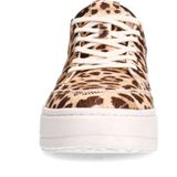 Manfield - Sneakers - Beige/Bruin - Suède/Binnenvoering Leer