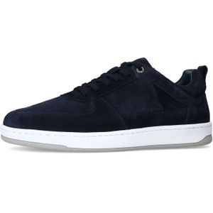 Manfield - Sneakers - Donkerblauw - Suède