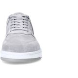 Manfield - Sneakers - Grijs - Suède - Witte Zool 3 cm