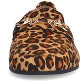 Manfield - Loafers - Beige - Leer - Panterprint