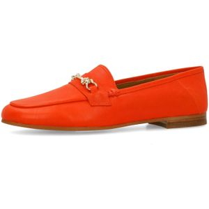 Manfield - Loafers - Rood - Leer