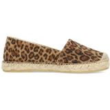 Manfield - Espadrilles - Beige/Cognac/Zwart - Suède - Leren Voering