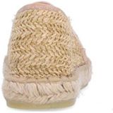 Manfield - Espadrilles - Beige - Gevlochten Raffia - Touwzool 2 cm