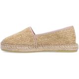 Manfield - Espadrilles - Beige - Gevlochten Raffia - Touwzool 2 cm