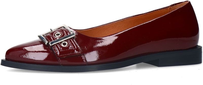 Manfield - Loafers - Rood - Lak - Dames