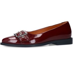 Manfield - Loafers - Rood - Lak - Dames