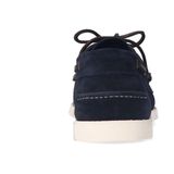 Manfield - Bootschoenen - Donkerblauw - Suède - Leren Voering