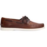 Manfield - Schoenen - Bruin - Leer - Cognac Leren Veterschoenen