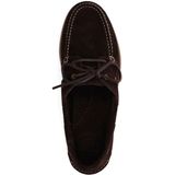 Manfield - Bootschoenen - Donkerbruin - Suède - Platte Zool