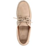 Manfield - Nubuck Veterschoenen - Beige - Leer