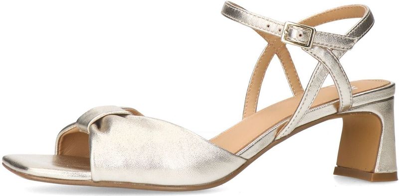 Sacha - Sandalette - Goud - Imitatieleer - Elegant Hakje