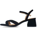 Manfield - Sandalen - Zwart - Suède