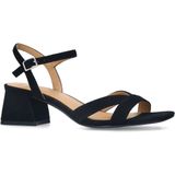 Manfield - Sandalen - Zwart - Suède