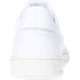 Manfield - Sneakers - Wit - Leer - Uitneembare Binnenzool