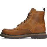 Manfield - Heren - Cognac leren veterboots