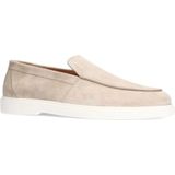 Manfield - Loafers - Beige - Suède - Leer Voering