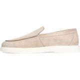 Manfield - Loafers - Beige - Suède - Leer Voering