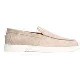 Manfield - Loafers - Beige - Suède - Leer Voering