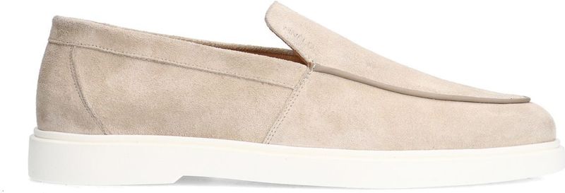 Manfield - Loafers - Beige - Suède - Leer Voering