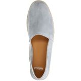 Manfield - Blauwe Espadrilles - Suède - Slip-on Model - Beige Leren Zool