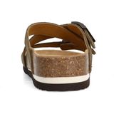 Manfield - Slippers - Groen - Suède