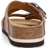 Manfield - Suède Slippers - Beige - Suède