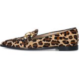 Manfield - Luipaardprint Loafer - Veelkleurig - Suède