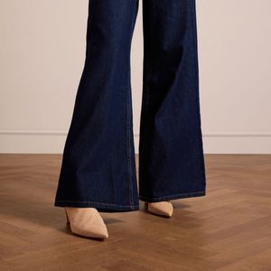 Manfield - Enkellaarsjes - Beige - Suède