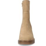 Manfield - Enkellaarsjes - Beige - Suède