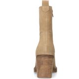 Manfield - Enkellaarsjes - Beige - Suède