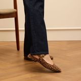 Manfield - Slingbacks - Leopard - Suède - Platte Hak