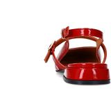 Manfield - Slingback Loafers - Rood - Suède